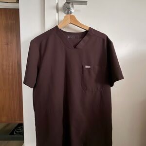 Figs Men's Small/Medium Scrub Set - Espresso (Brown)